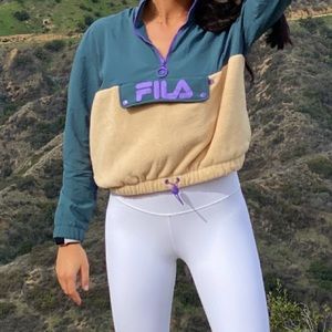FILA X URBAN OUTFITTERS QUATER ZIP FLEECE